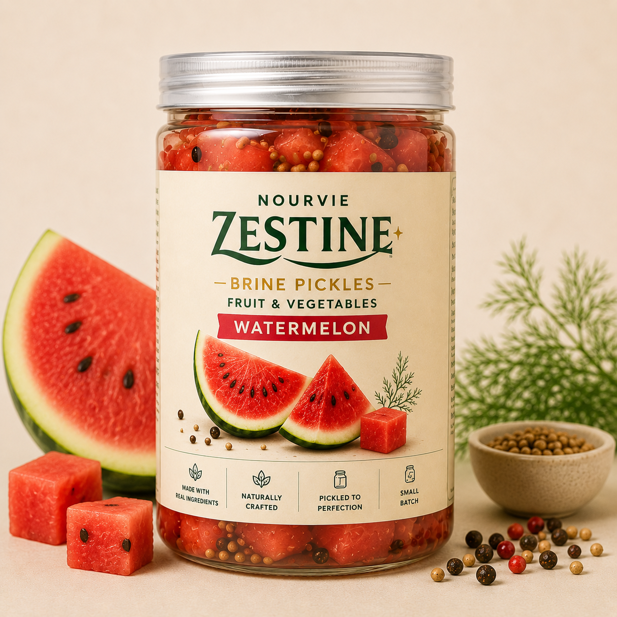Watermelon Brine Pickles